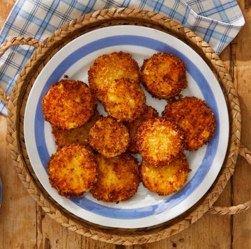 CLX parmesan squash coins with dill sauce