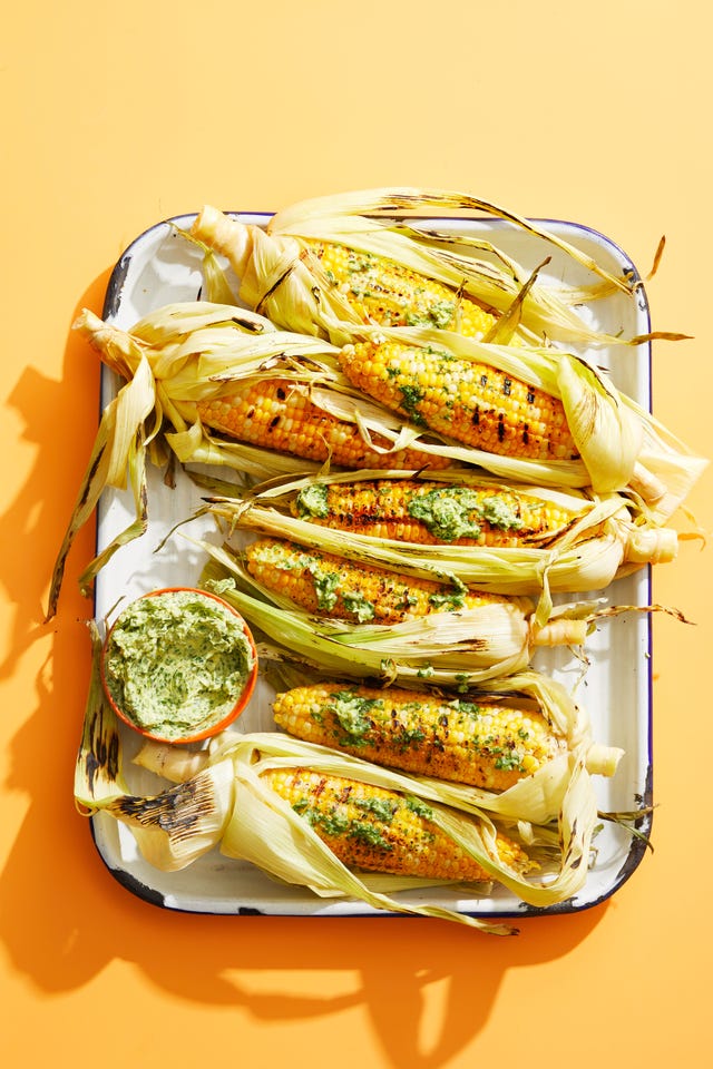 Best Charred Corn with Parmesan-Parsley Butter Recipe - How To Make ...