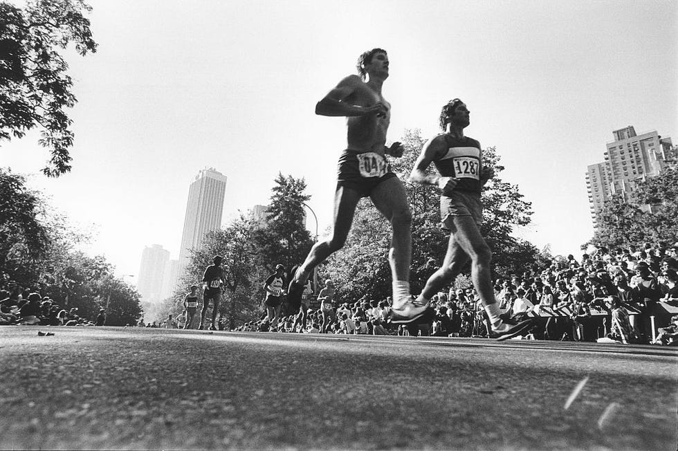 runners competing in 1978 new york marathon