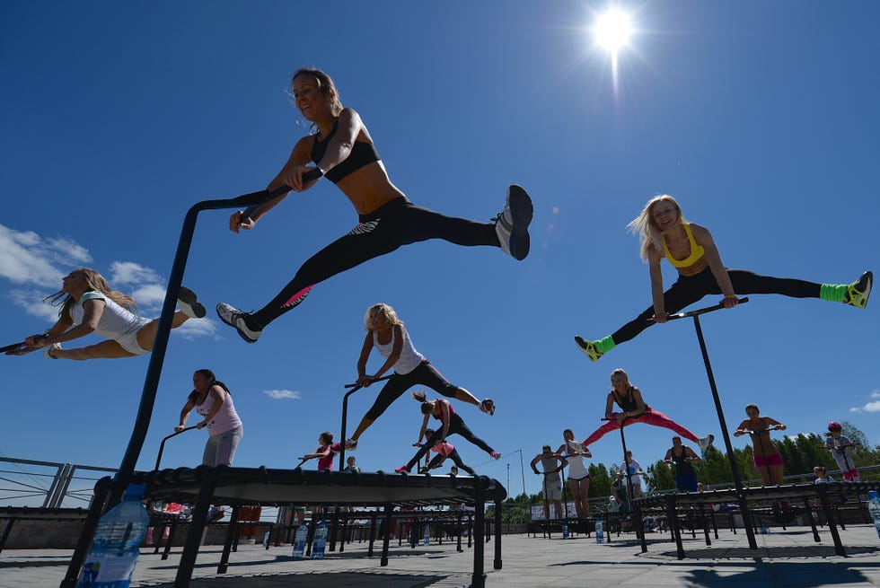 esercizi con il trampolino