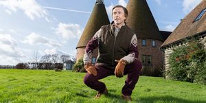 steve coogan shooting alan partridge from the oast house