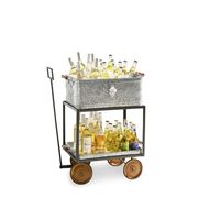 Cart, Vehicle, Snack, Table, Popcorn, Candle holder, Furniture, Glass, Popcorn maker, 