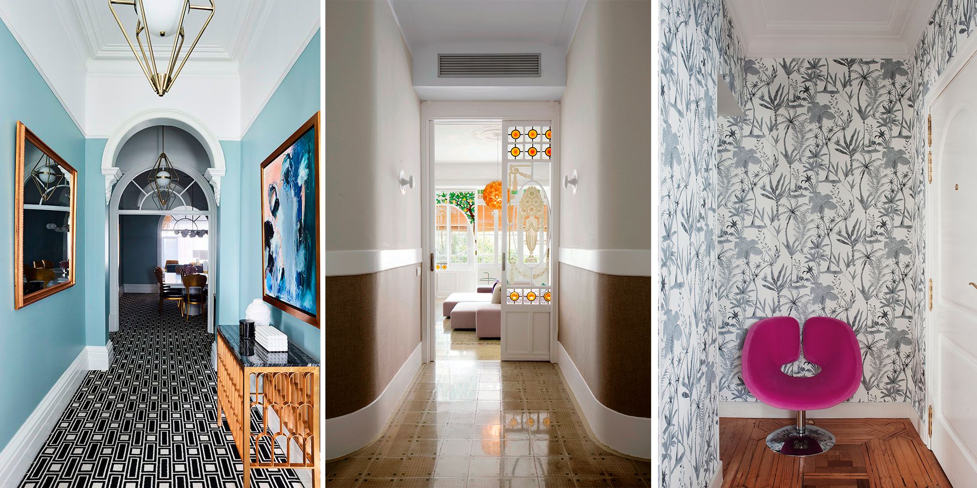 3 Ideas de pasillos modernos para una casa a la última