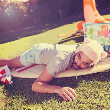 Passed out in the garden