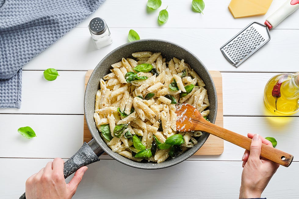 pasta con nata y queso