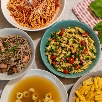 group of various pasta dishes, pasta recipes