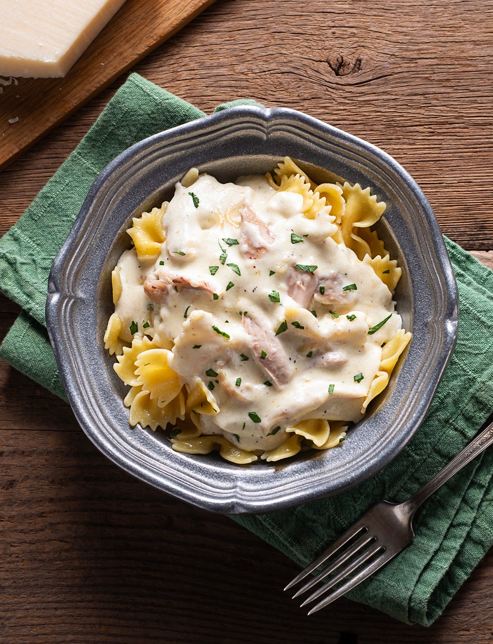 pasta con salsa alfredo