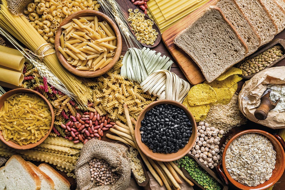 alimentos pasta y legumbres