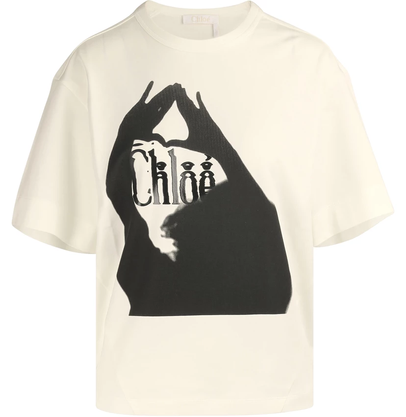 chloÉ logo塗鴉t恤