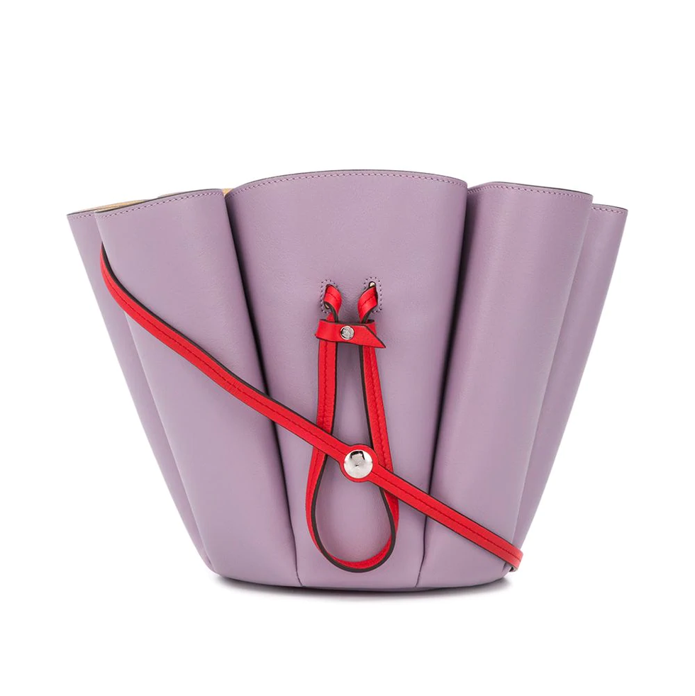 lanvin 淺紫色水桶包