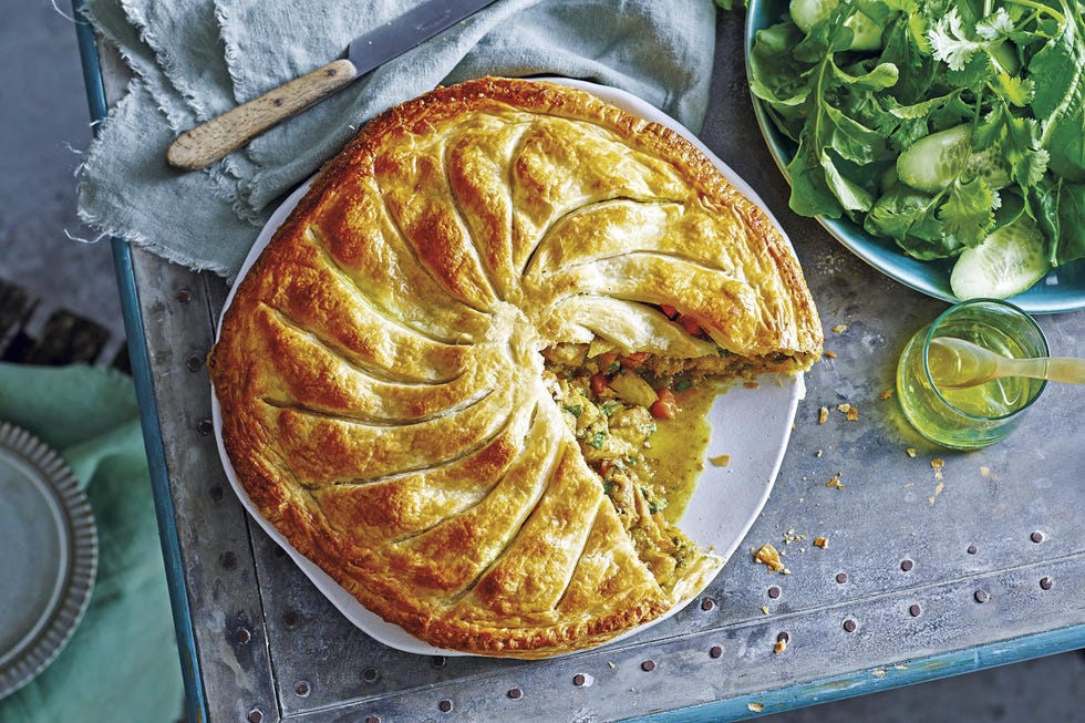 pastel de hojaldre y verduras