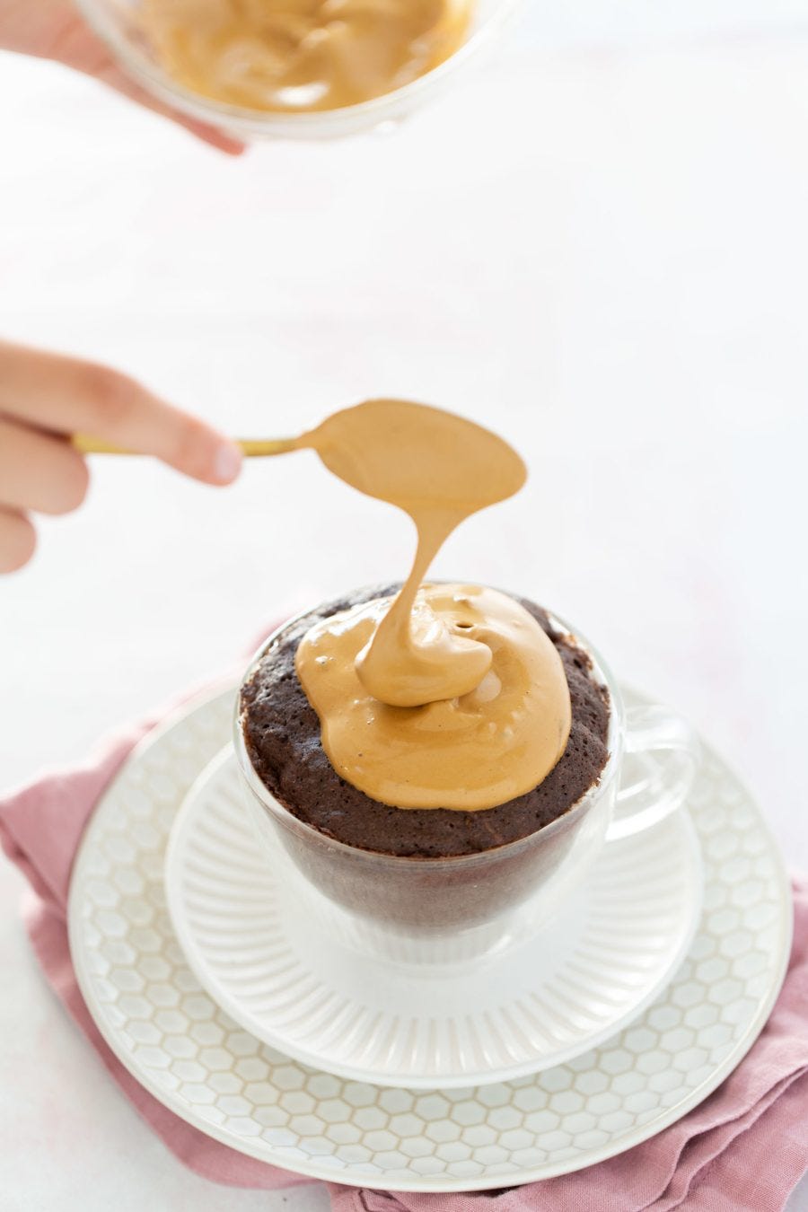 cake with whipped coffee on top