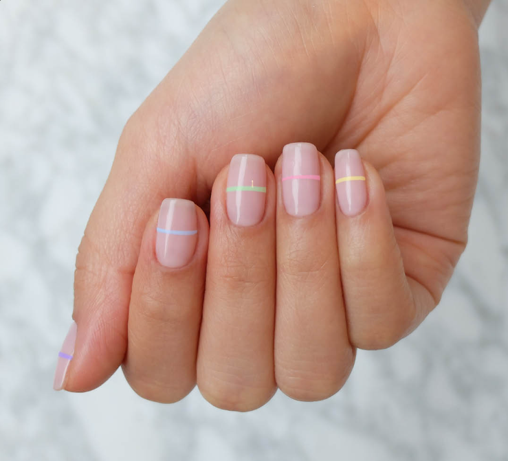 pastel flash lines