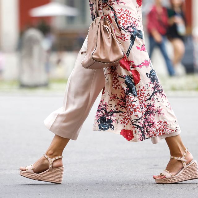 Floral Wedge Shoes