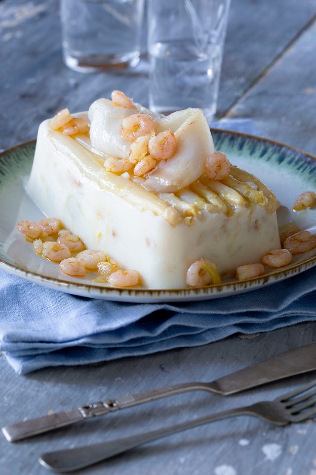 pastel de espárragos