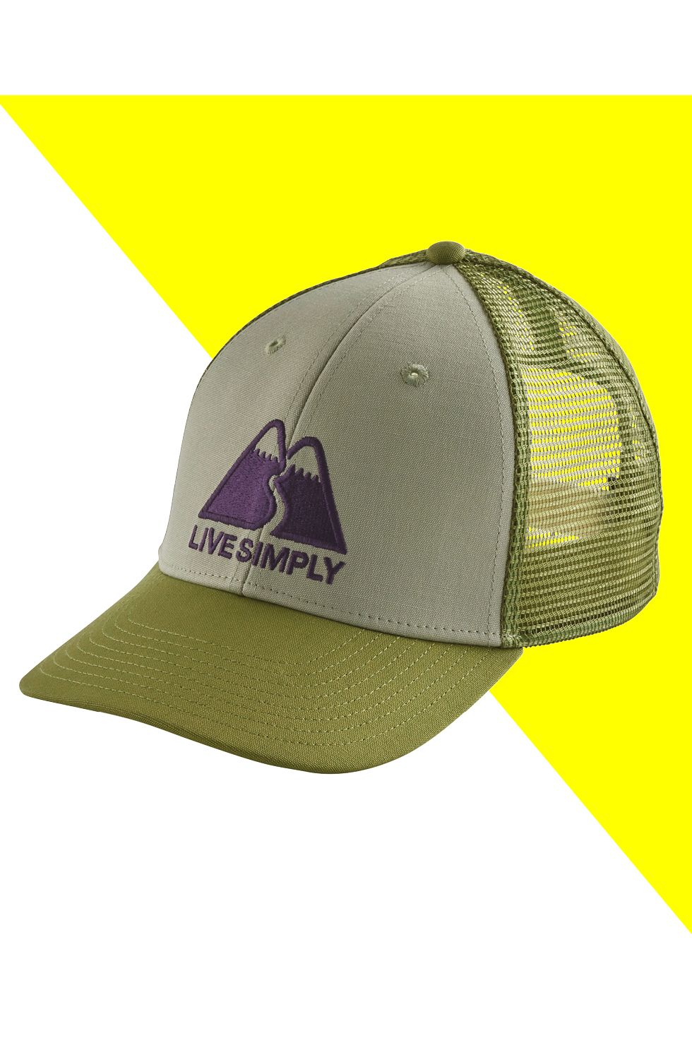 Cap, Clothing, Trucker hat, Green, Yellow, Baseball cap, Headgear, Hat, Fashion accessory, Logo, 