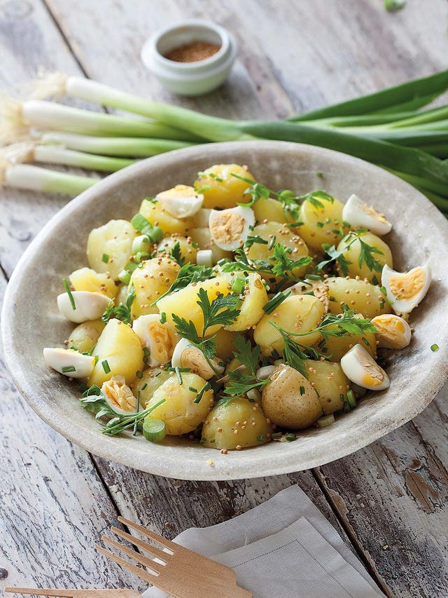 patatas cocidas con huevos