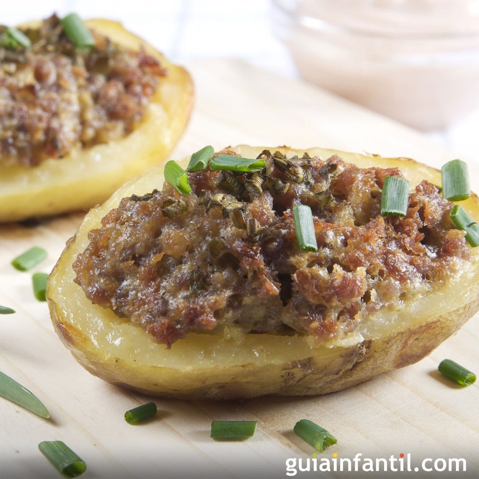 patatas rellenas de carne picada