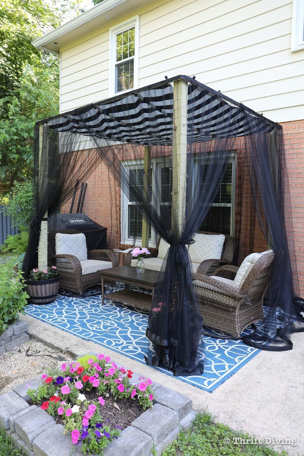 patio cover ideas shade canopy with mosquito netting