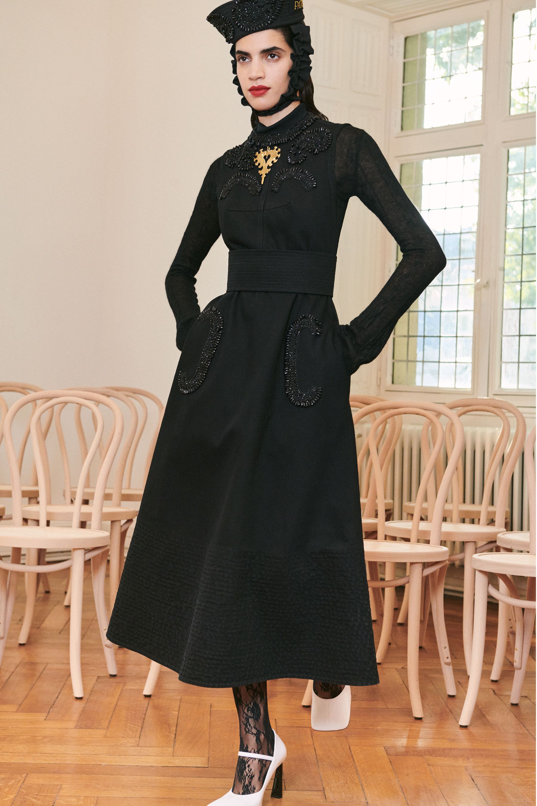 【美品】 PATOU Black Ruched Heels 35 パトゥ patou-po-rs21-0001-1601514909.jpg