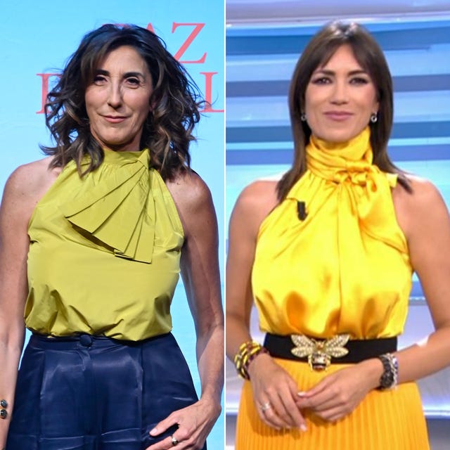 paz padilla y patricia pardo, con blusas con cuello halter