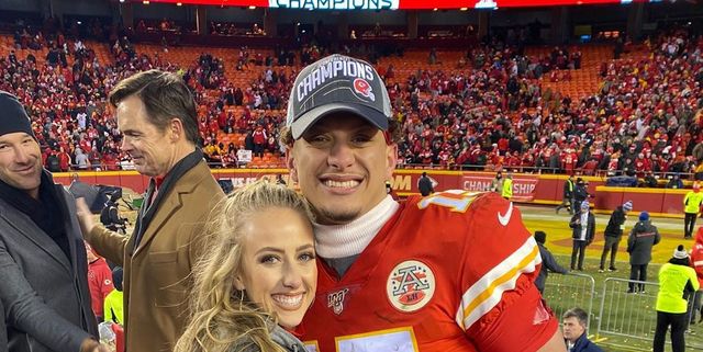 Kansas City Chiefs quarterback Patrick Mahomes and fiancée