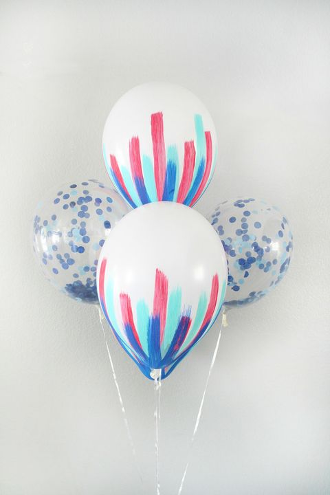 patriotic painted balloons
