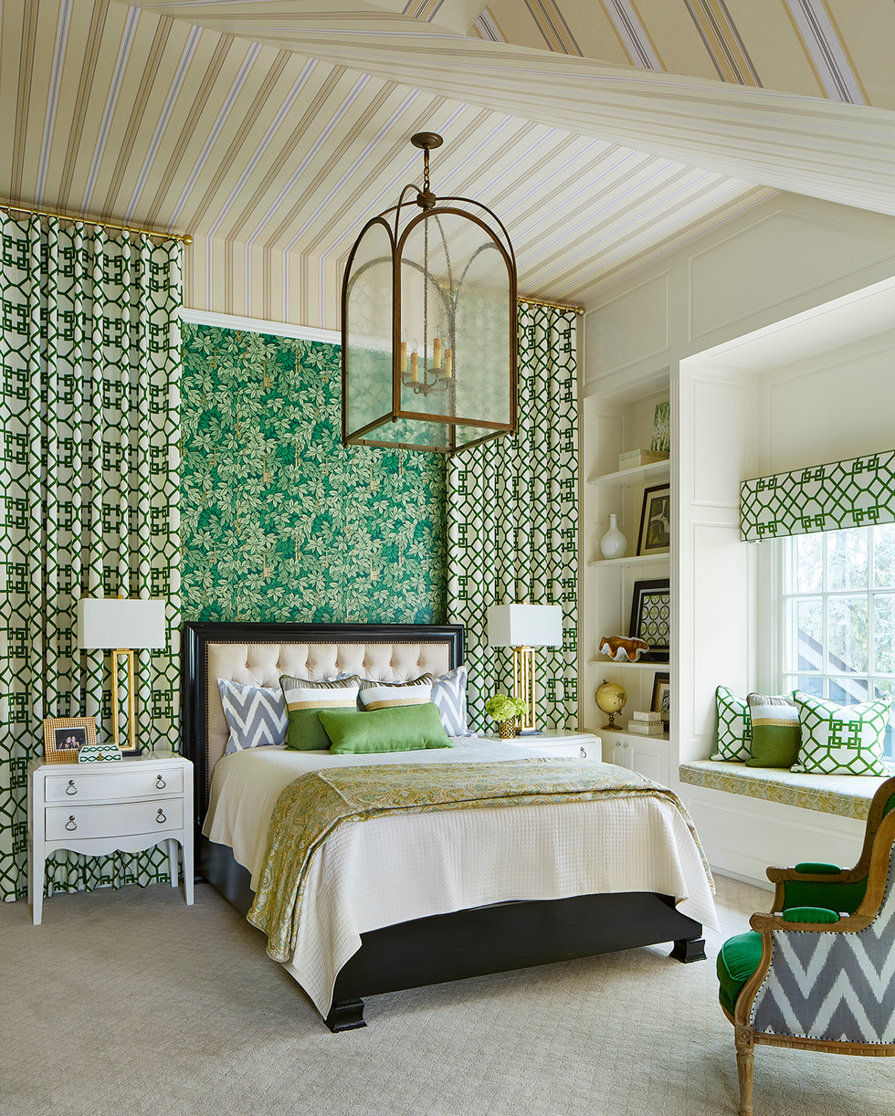 pattern drenching in the bedroom