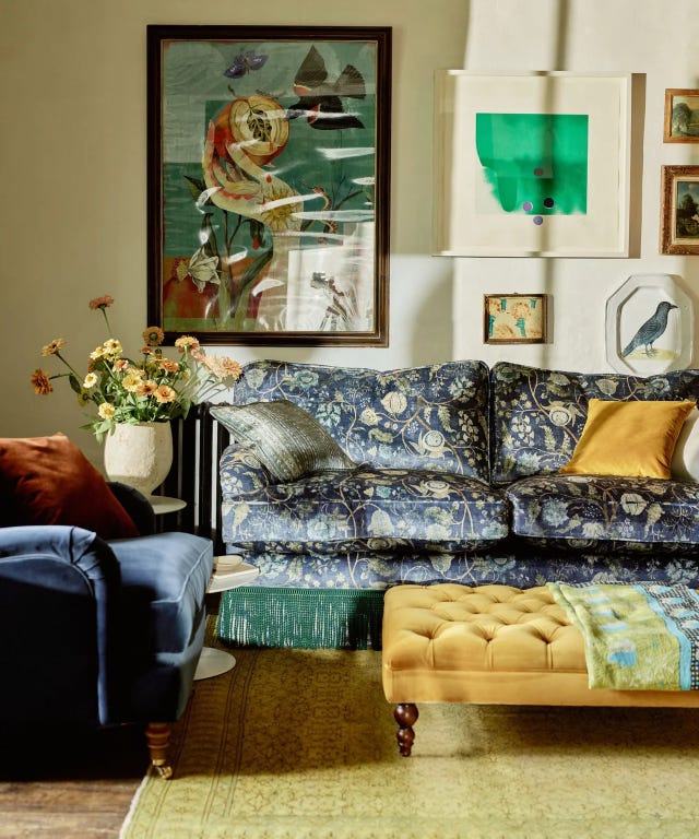 Patterned settee discount