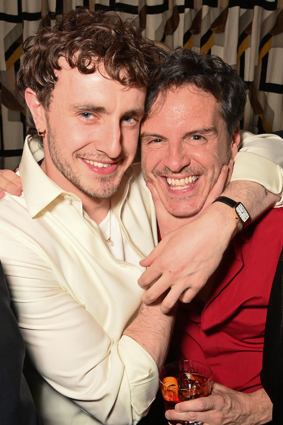 london, england february 18 paul mescal and andrew scott attend the netflix 2024 bafta awards after party at chiltern firehouse on february 18, 2024 in london, england photo by dave benettgetty images for netflix