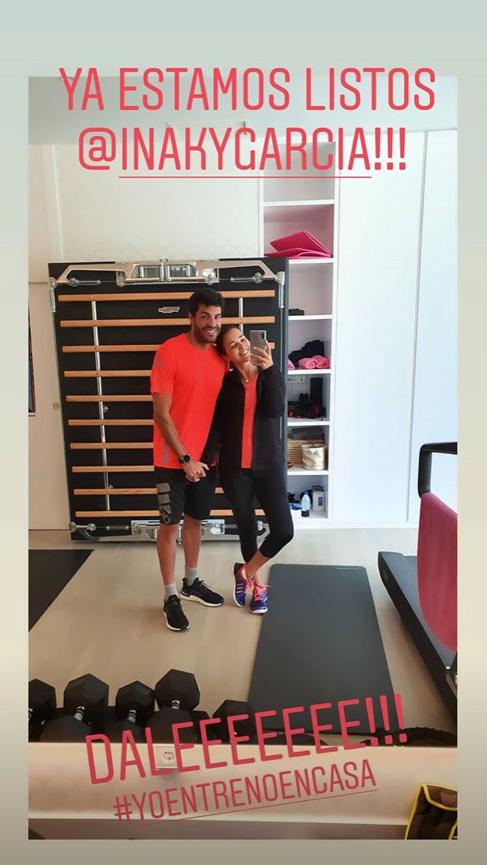 Paula Echevarría y Miguel Torres entrenan juntos