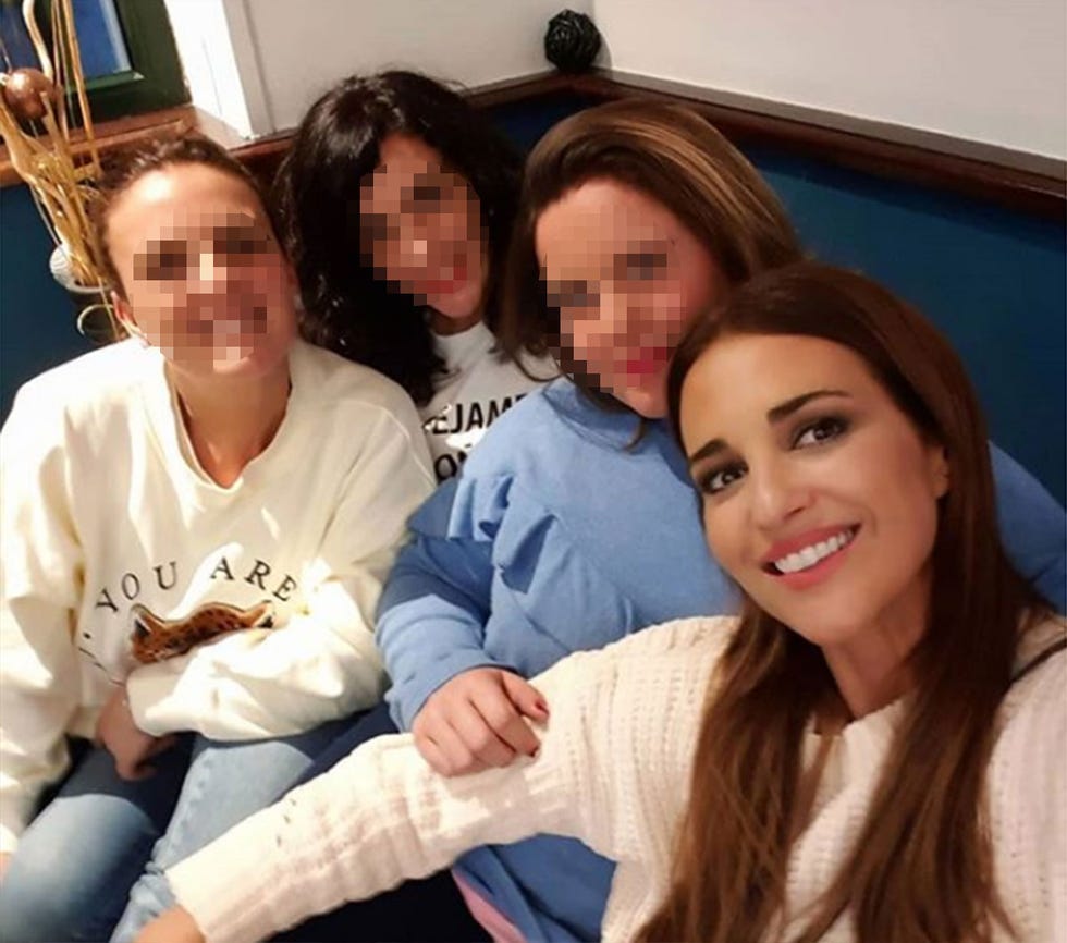 Paula Echevarría amigas en navidad