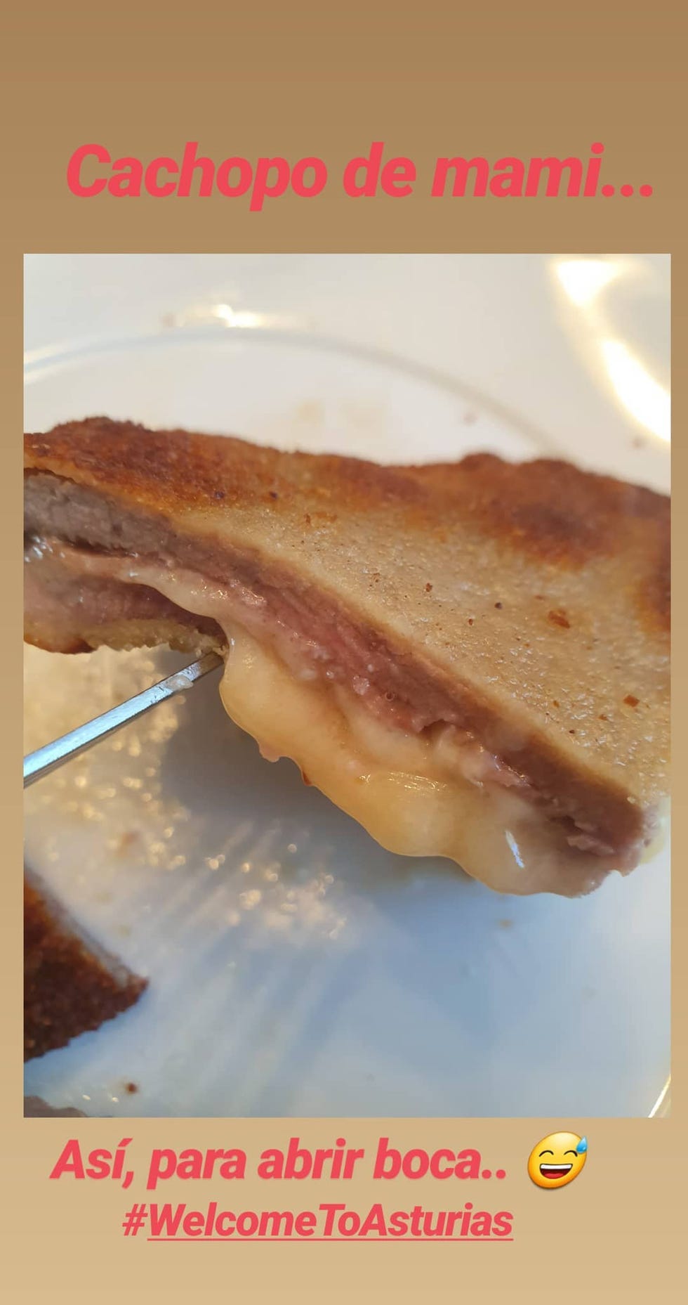 Paula Echevarría publica el cachopo de su madre