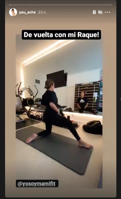 paula echevarria ejercicios embarazo