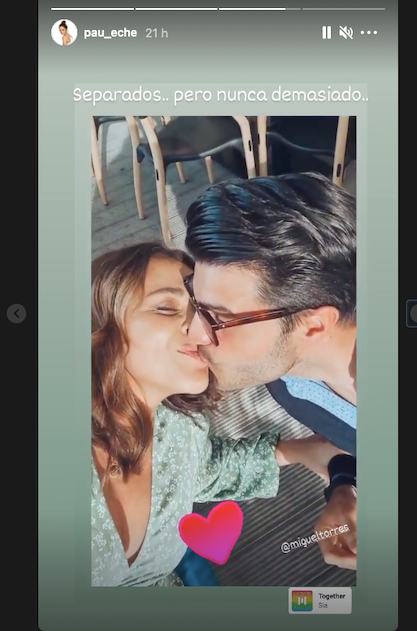 paula y miguel demuestran su amor