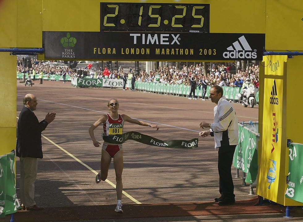 paula radcliffe of great britain wins
