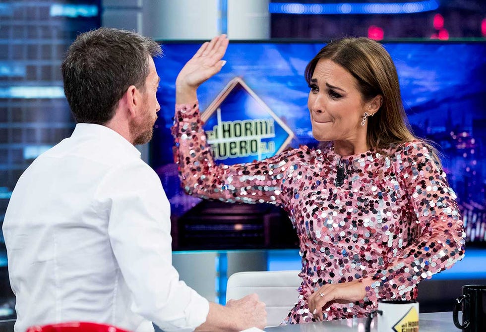 Paula Echevarría  le da una 'bofetada' a Pablo Motos en El Hormiguero