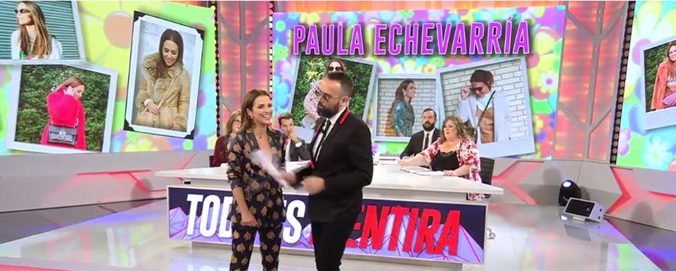 Paula Echevarría y Risto Mejide en 'Todo es mentira'