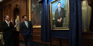 Paul Ryan Attends Portrait Unveiling From His Time As House Budget Cmte Chair
