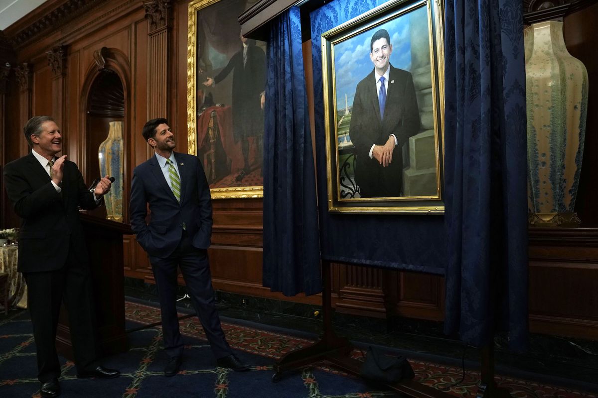 Paul Ryan Attends Portrait Unveiling From His Time As House Budget Cmte Chair