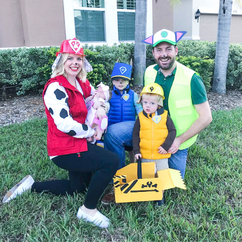 paw patrol costumes family five