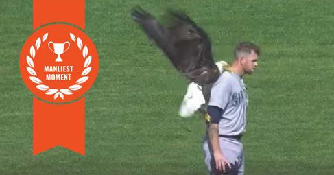 The eagle has landed  on James Paxton's shoulder
