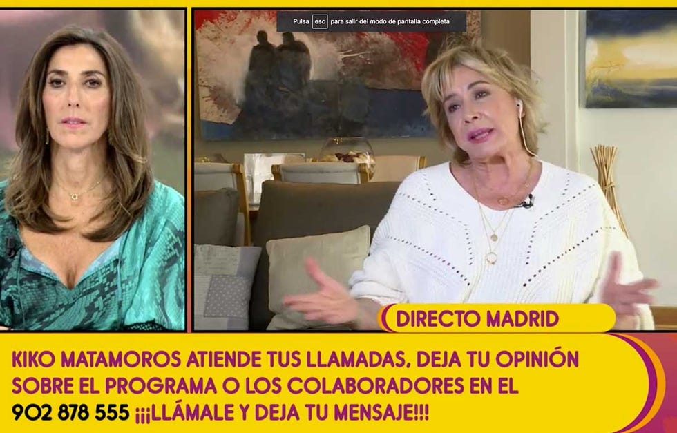 Milá Ximénez y Paz Padilla, en 'Sálvame'