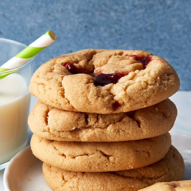 peanut butter and jelly cookies