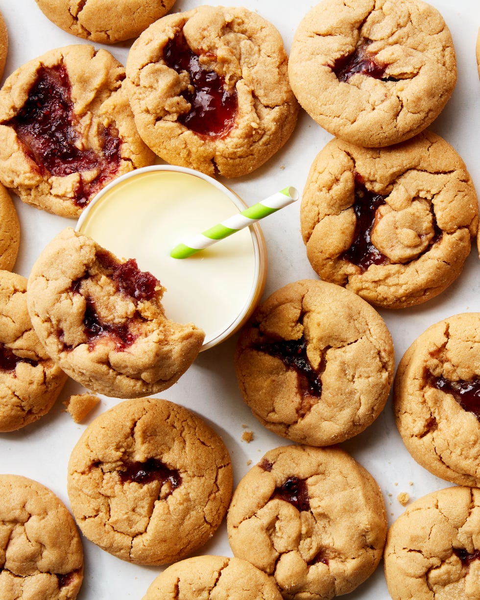 peanut butter and jelly cookies