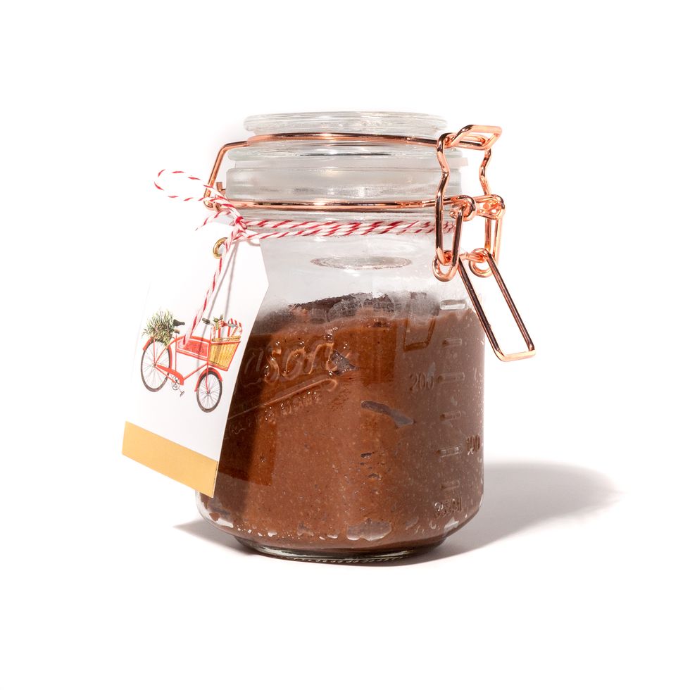 edible gifts, pb and j spread in a jar