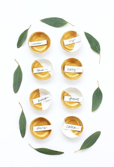 diy clay bowl place card holder