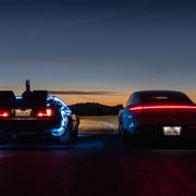doc browns dmc delorean time machine back to the future and porsche taycan ev doc browns dmc delorean time machine back to the future and porsche taycan ev