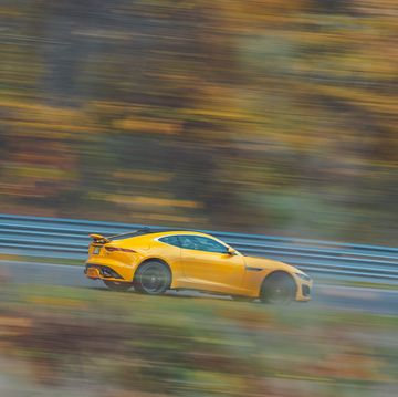 jaguar f type r at road  track's 2021 performance car of the year tests