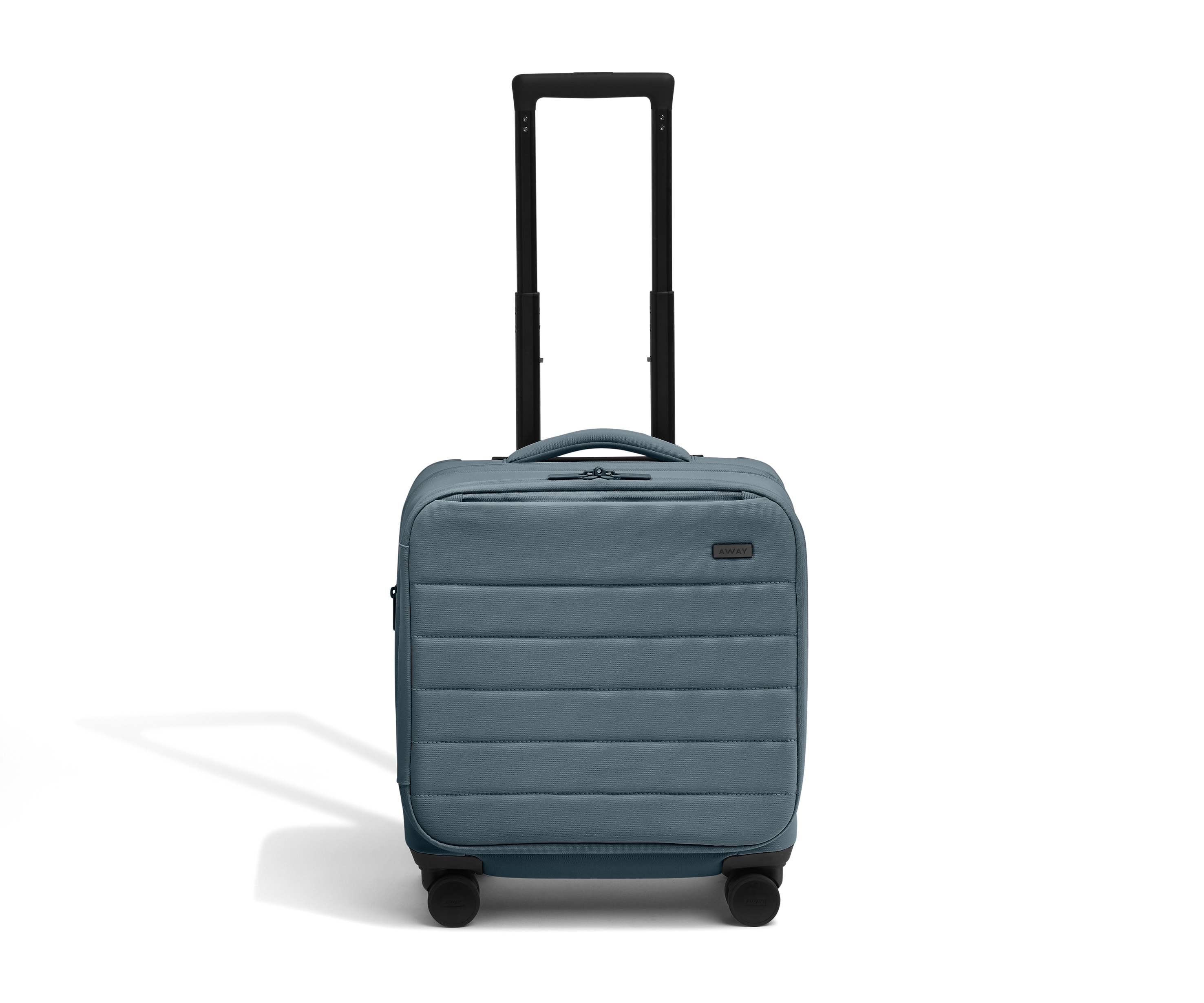 a blue suitcase